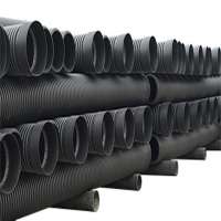 plastic hdpe 100mm double wall corrugated pipe