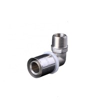 Junxing 20*3/4 male threaded elbow pex brass pressed multilayer fittings